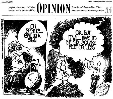 Cartoon by Russell Published 11-21-2003