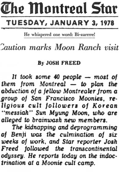The Montreal Star Tuesday, January 3, 1978 The Moon Stalkers